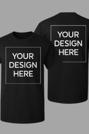 Black Customize  Single T-shirt