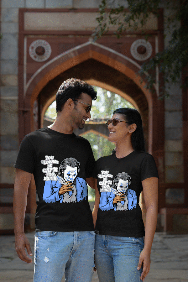 Bio-Wash Cotton Black T-Shirt with Anime Design - Image 2